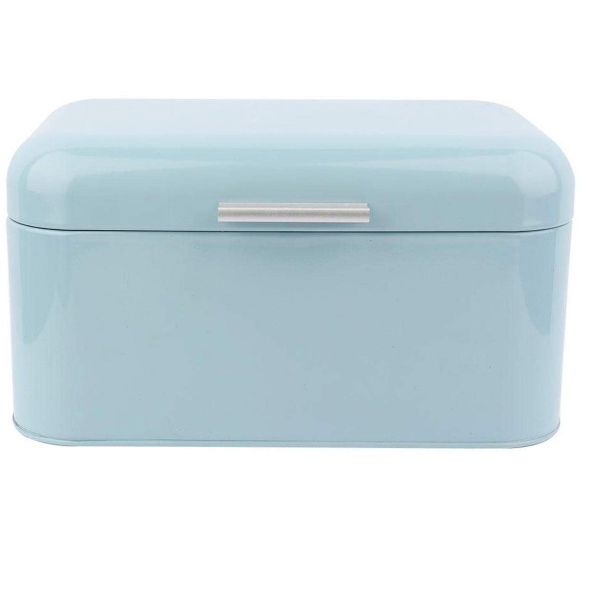 Omgoods- Broodtrommel Met Deksel - Opbergcontainer - Houdt Brood Vers - Ijzeren Broodtrommel - 30,5 x 18 x 16 cm - Ventilatiegaten - Brooddoos