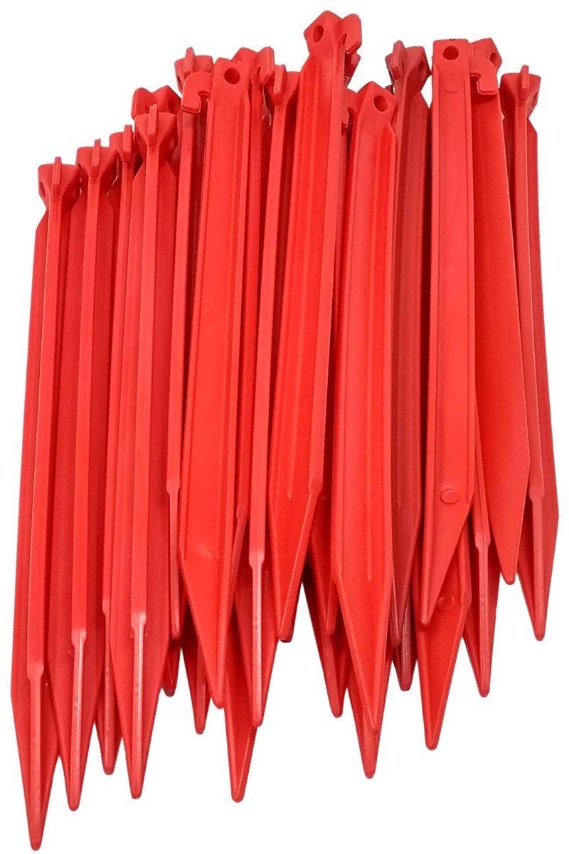 Omgoods - 24 Plastic Tent Haringen van 30 cm voor Camping en Tuin