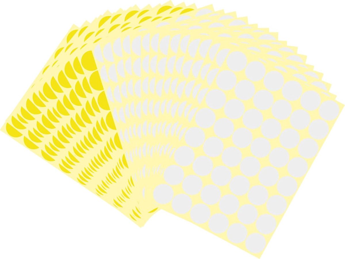 Jinlaili Self-adhesive label sticker, 1440 pieces, 25mm diameter, 48 per page, 30 sheets of round sticky labels with - ShopVlot