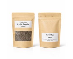 Pure Afya® Biologische Chiazaad 250g | Premium Kwaliteit | Chia Seeds | Rijk aan Vezels & Omega-3 | Vegan | Glutenvrij