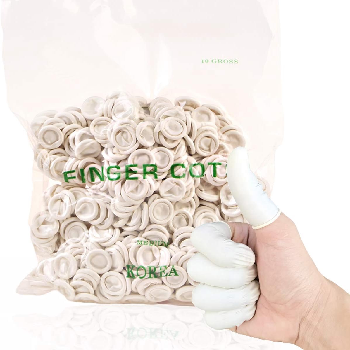 Dailygoods - Wegwerplatex Vingertigers - 750 Stuks Vingerbescherming voor Schoonheid