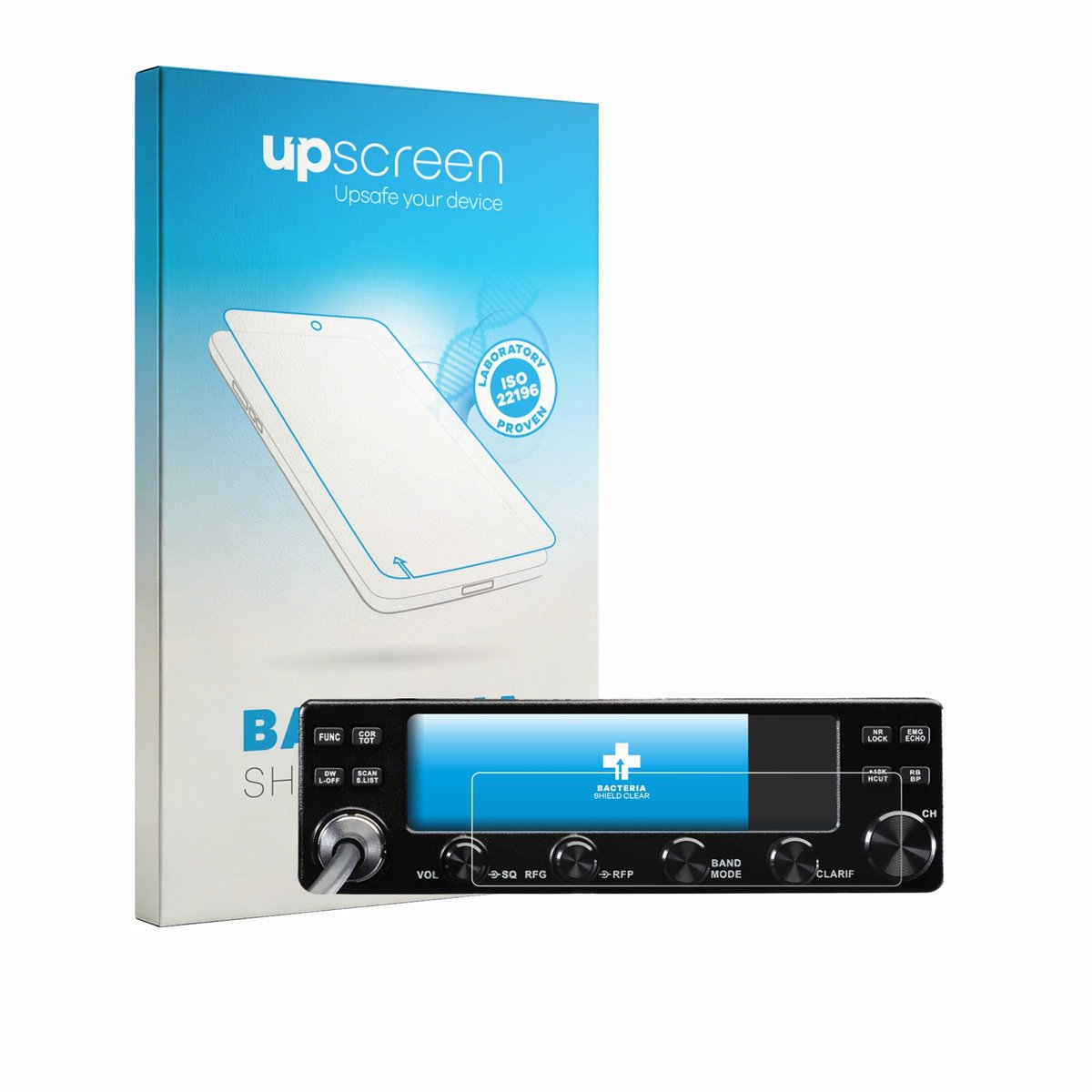 upscreen - Screenprotector voor Midland 8001 Pro - Folie Beschermfolie transparant antibacterieel