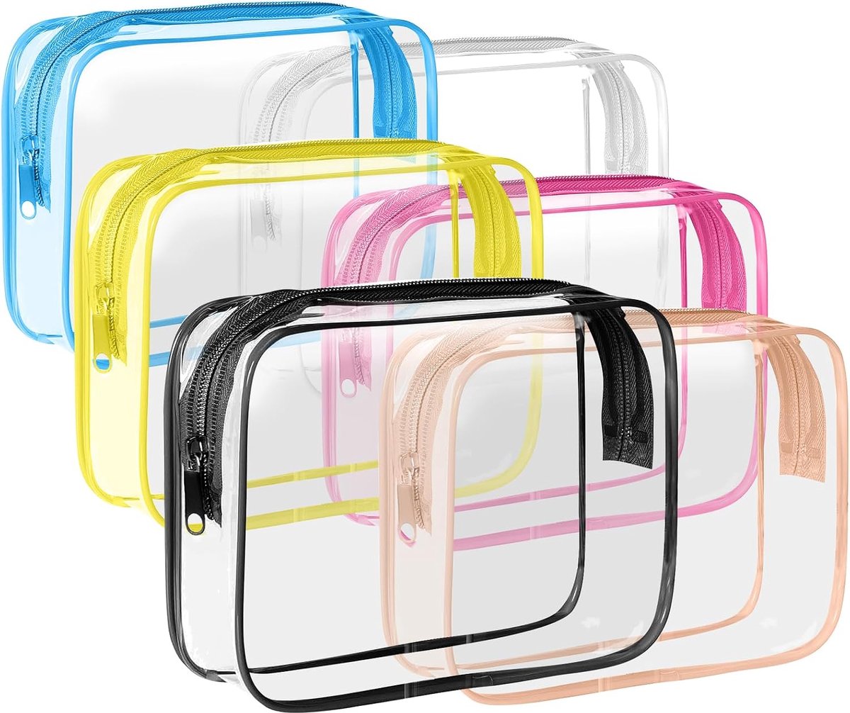 Toilettas Set 6-Delig - Doorzichtige Reisorganizer met Rits - TSA-formaat voor Handbagage - Transparant