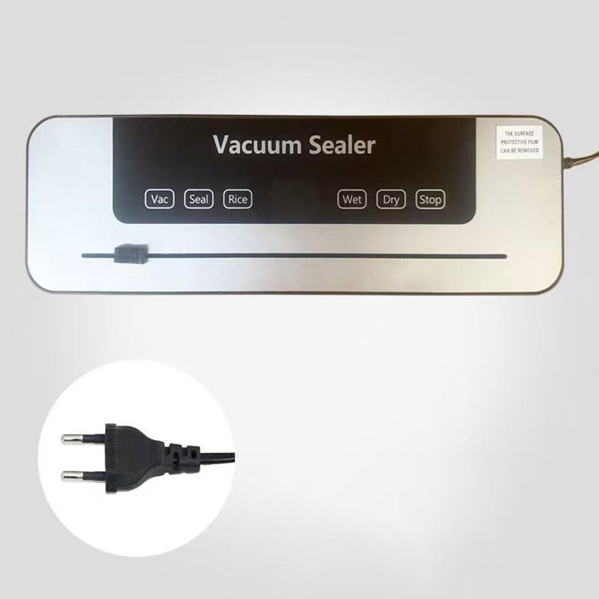 Vacuümverpakkingsmachine - Inclusief 50 vacuümzakken - 35,6 x 11 x 5,5 cm - Geschikt voor het bewaren van zowel droge als natte voedingsmiddelen - Geschikt voor thuisgebruik, horeca en reizen - Zwart