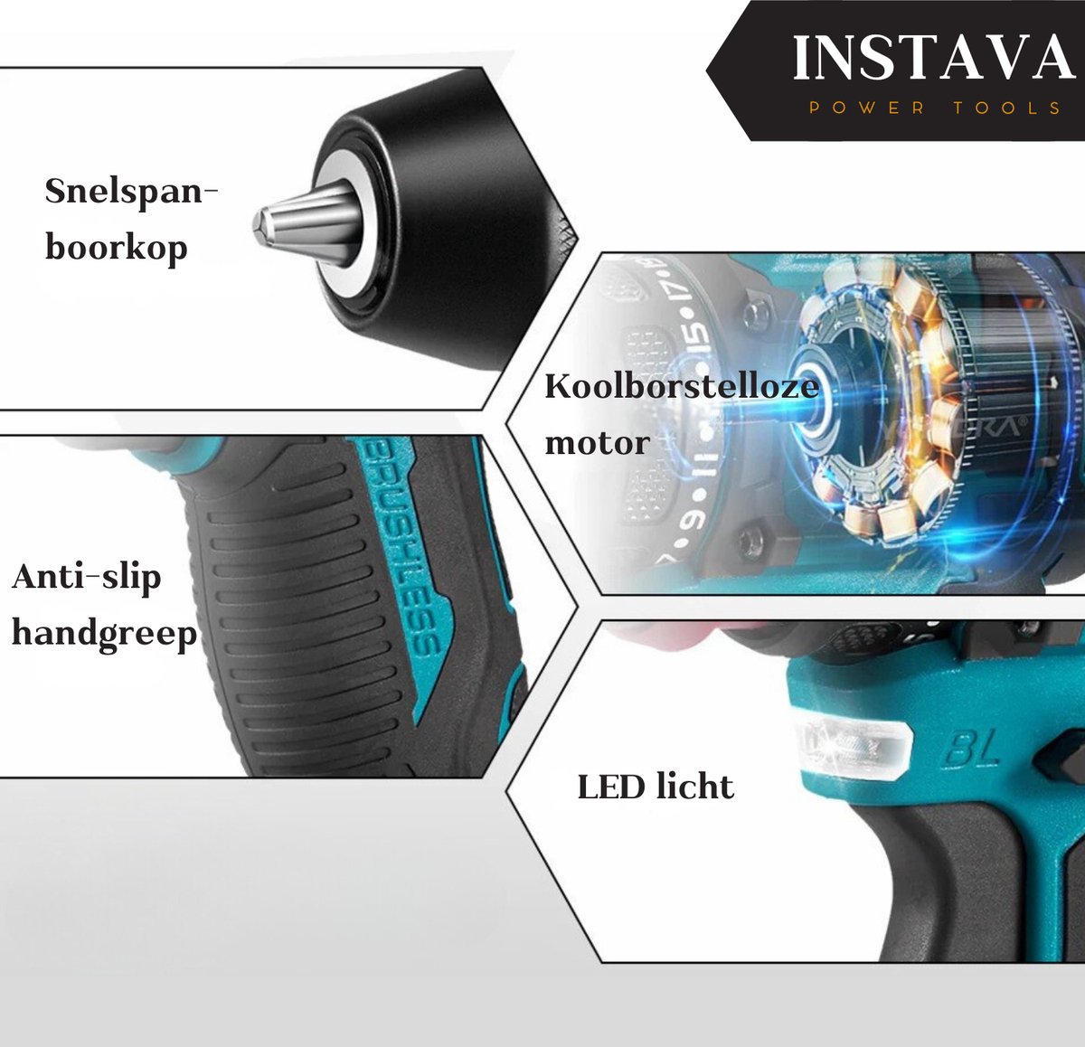 Makita Instava Accu Schroefboormachine - 2x 2.0Ah Accu thumbnail 2