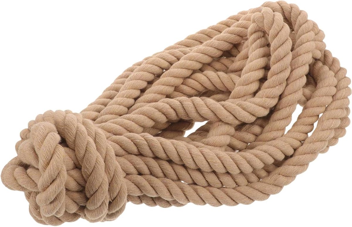 Hekpaaltouw - Dekrand Touw Tuin - Buitenruimte Decoratie - Sterk Duurzaam Materiaal - 10 meter - Khaki