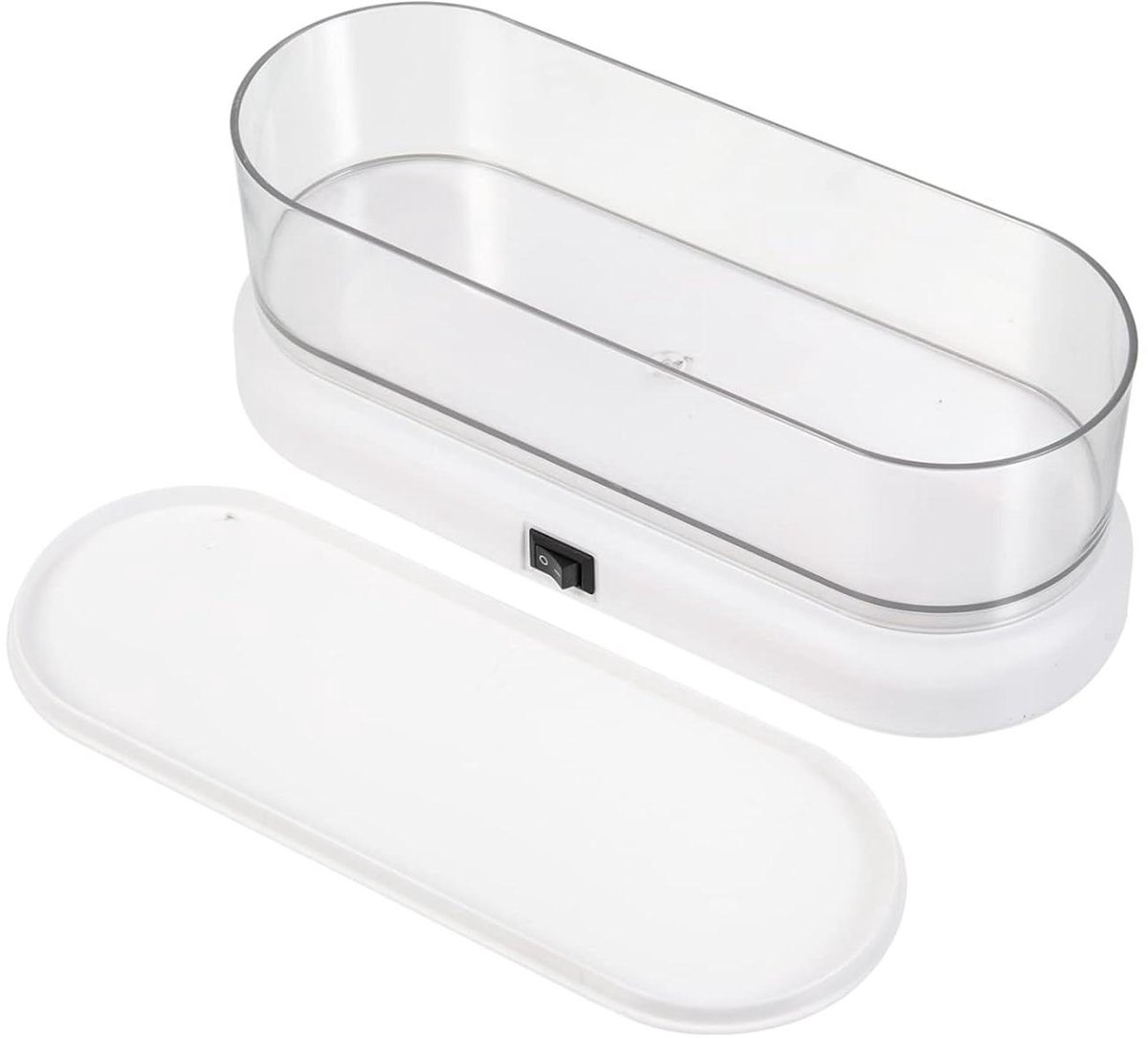 Ultrasone Reiniger - Sieradenreiniger Glazenwasser - Snel Reinigen - Hoogfrequente Trillingen - 20 x 8 x 7.2 cm - Wit