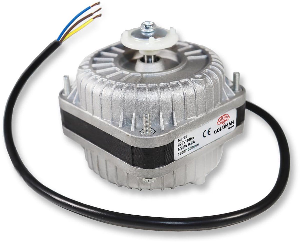 Koelventilator motor 5 W - 1300 rpm - voor koelkast en vriezer - verbeterde ventilatie - ShopVlot