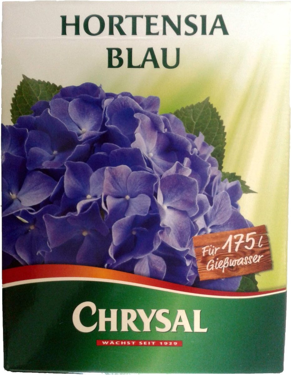 SnelShoppen - Chrysal Hydrangea Blue 350 gram - Aluminium Sulfaat voor Blauwe Hortensia's - Tuin, Bloemen, Plantenvoeding, Hydrangea, Bloemisten