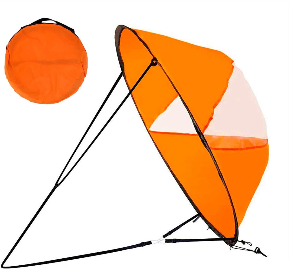 Kajak Wind Sail,Opvouwbare Downwind Zeil,Draagbare Kano's Downwind Zeil,Kajak Zeil,Kajaks kano's
