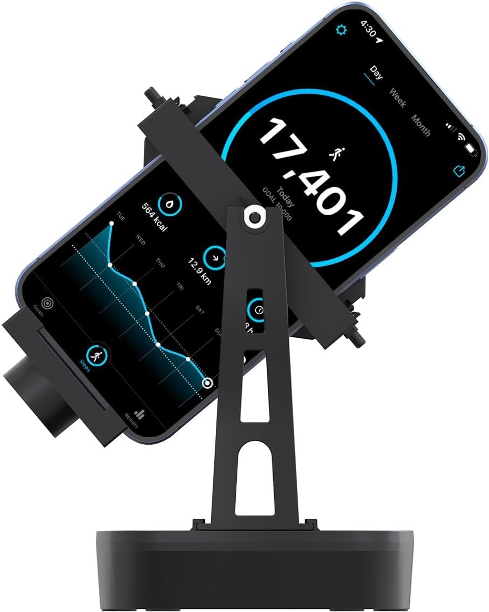 telefoon schommel accessoires compatibel voor mobiele telefoon stappenteller, getimede stopfunctie, twee oscillatiehoudingen, simuleert menselijk lopen