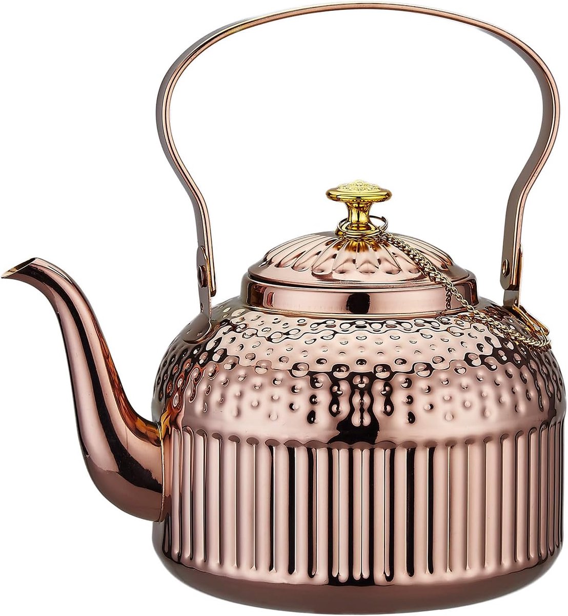 1500 ml Roestvrijstalen Theepot met Infuser koper