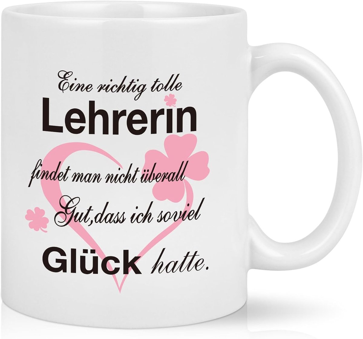 Mok afscheidscadeau voor lerares - Een echt geweldige lerares vindt men - Koffiemok voor afscheid beste lerares cadeau voor de beste favoriete leraar om afscheid te nemen, 320 ml wit