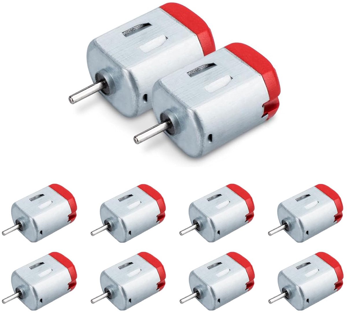 10 stuks mini-motor DC 1,5 V-6 V micro130 elektromotor 23000 tpm sterke magnetische motor voor speelgoed, auto, robot, doe-het-zelf ventilator, wetenschapsproject, STEM