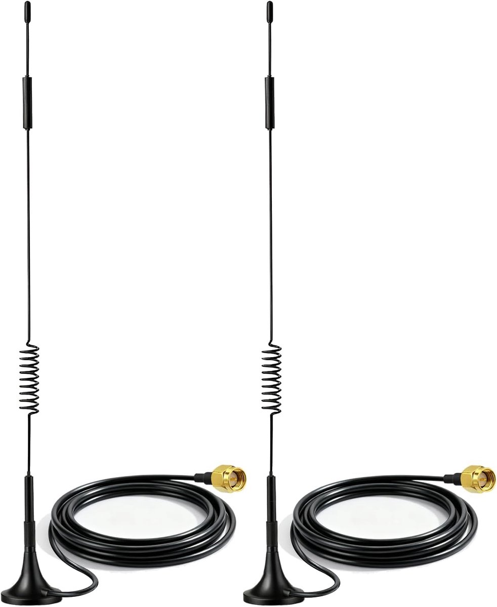 4G LTE Antenne SMA 7dBi Magnetische Base MIMO Antenne (2-Pack) voor 4G LTE Router Gateway Modem Hotspot Draadloze Router Hub