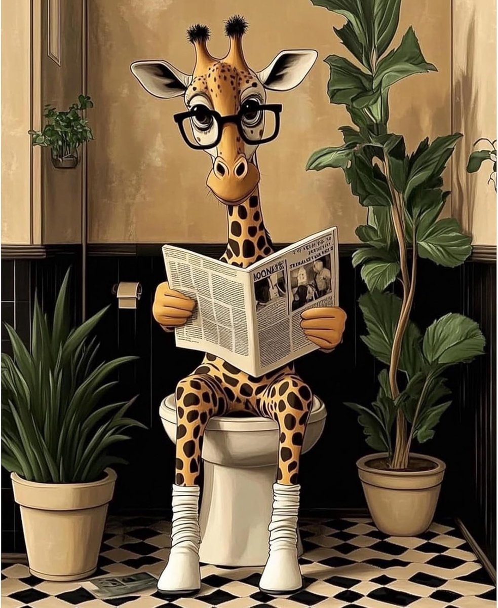 Schilderen op Nummer Canvas Set,Schattige Giraffe Tekenkit,Cartoon Dieren Ambachten,Olieverf Cadeau Huisdecoratie Zonder Lijst 40x50cm