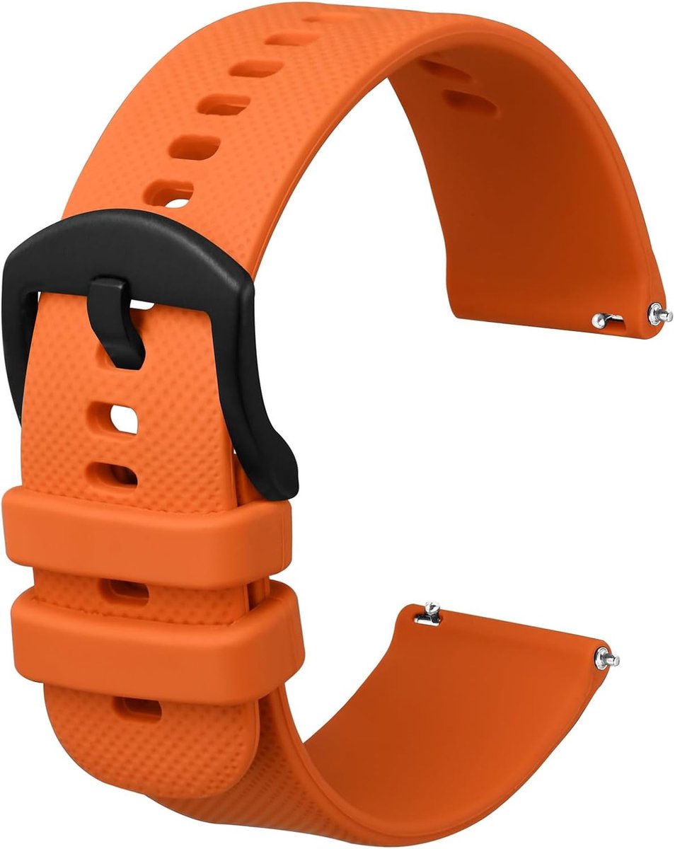 Siliconen snelsluiting horlogebandjes voor mannen vrouwen, rubberen vervangende horlogebanden, bandbreedte 16 mm 18 mm 20 mm 22 mm 24 mm