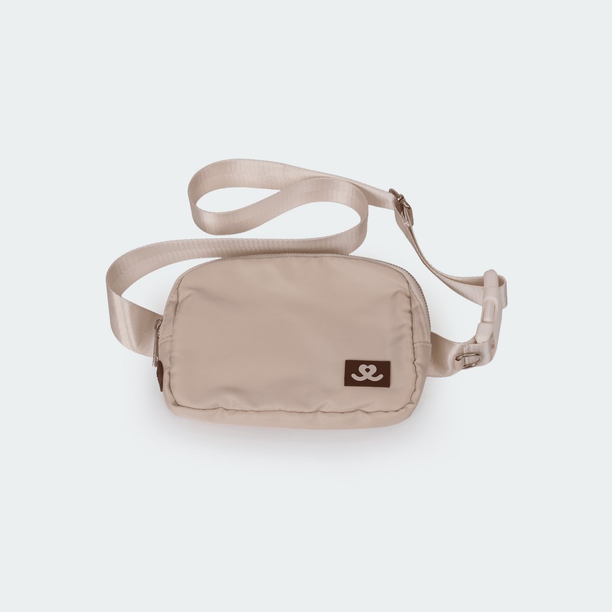 Trimmi beloningstasje voor honden - Bumbag - Tas voor honden accessoires - Crossbody tas - Heuptasje hond - Dogmom bag - Heuptas hond - Beige