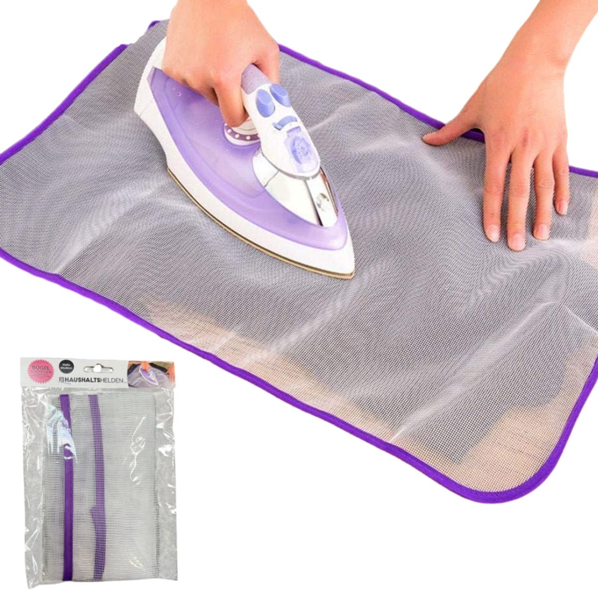 Strijkdoek 40x60 cm – Hittebestendige Beschermdoek voor Strijken – Persdoek – Strijkgaas – Voorkomt Glansplekken en Verbranding van Kleding