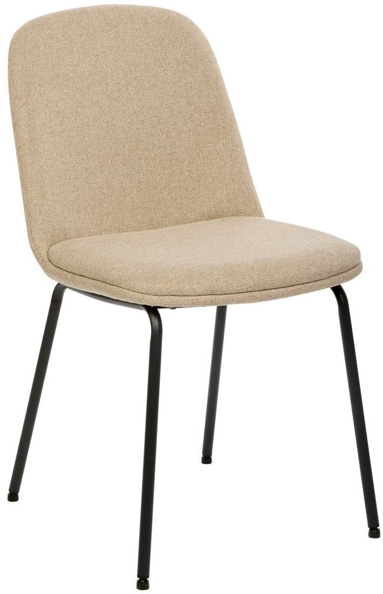 Moderne stoel van stof met stalen onderstel NEORA