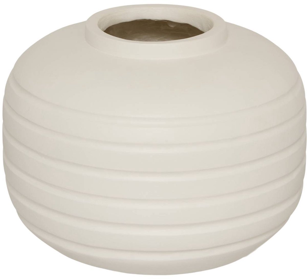 Vase Nippo H.29,5cm blanc