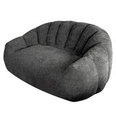 Zitzak - Luie Stoel - Zitzak Bank-Lounge Stoel – Berenklauw –Ergonomisch – Zacht - Armleuning - Woonkamer - 50x42x37 cm- 1 Stuk-Grijs