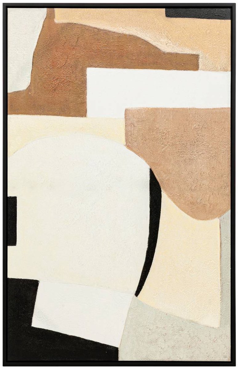 Ingelijst, abstract geschilderd doek HILDA