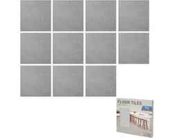 Zelfklevende vloertegels grijs - 30,5 x 30,5 cm - 11 stuks