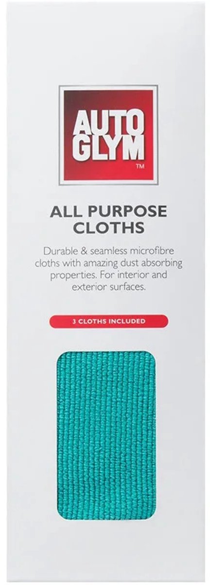 Autoglym all purpose cloths - 3 stuks