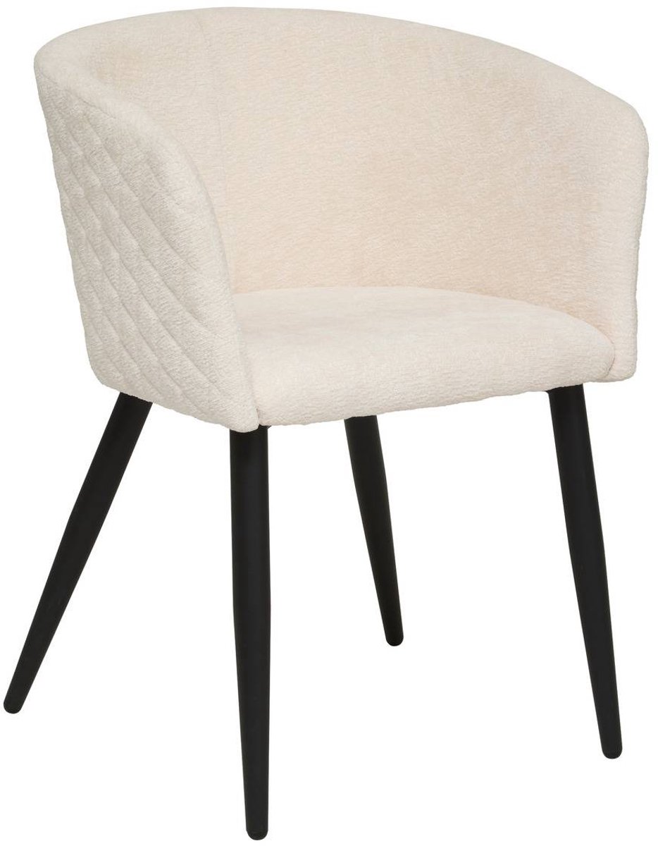 Gewatteerde fluwelen fauteuil MARLO