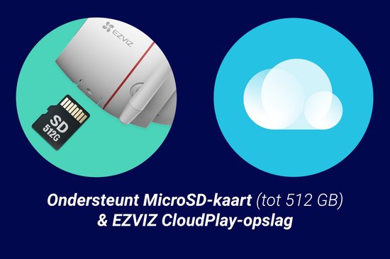 Ezviz H3C Beveiligingscamera - Buitencamera - Wifi - 2K - Nachtzicht 30m - IP67 - 2weg audio - SD Kaart Opslag - AI-aangedreven vormdetectie van mensen en voertuigen - Wit van EZVIZ — afbeelding 4