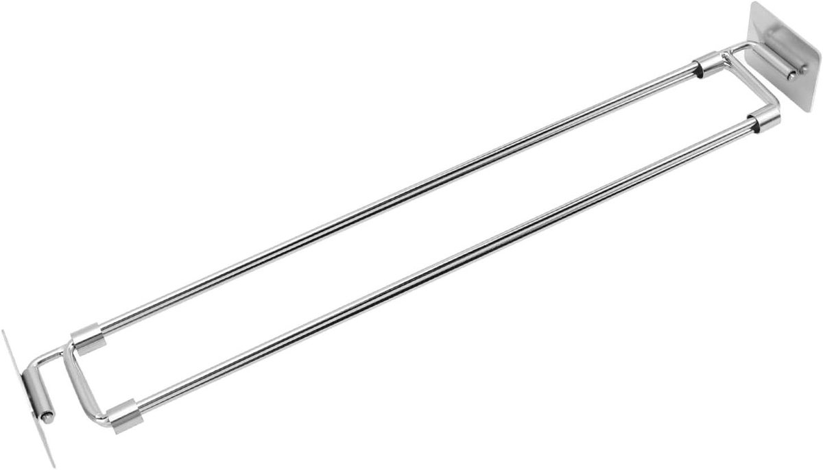 RV Koelkast Stabilisator - Spanstang Camper - Voorkomt Morsen - Verstelbare Lengte - 31.6-57.5 cm - Zilver