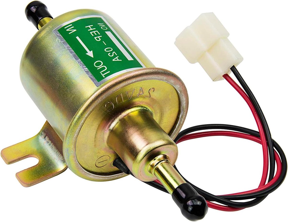 Elektrische Brandstofpomp - Brandstofpomp 24V - Motor Onderhoud - Volledig Koper - 3-8 PSI - Goud