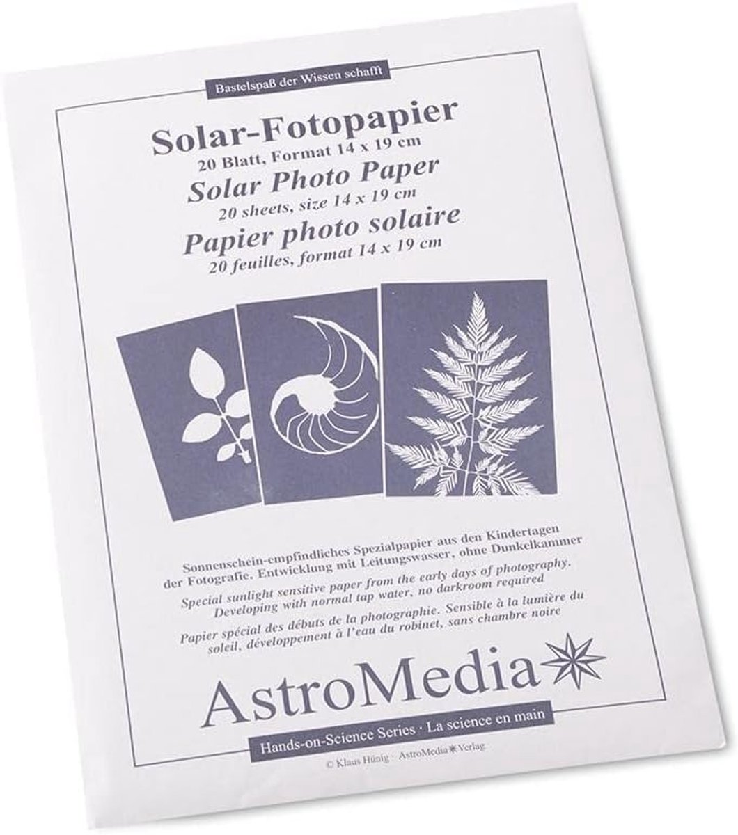 Solar photo paper 14x19 cm - 20 vellen - wit - ideaal voor afdrukken - SnelShoppen