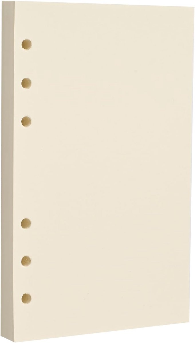 A6 losse vellen papier 80 stuks - beige - 100 g/m² - perfect voor notities en plannen - ShopVlot