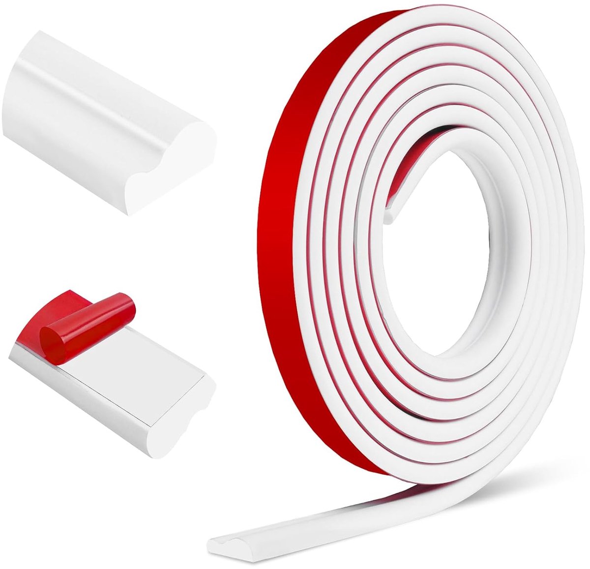 Wall Strip Peel and Stick Decorative Moulding Flexible Wall Panels for House Frame Decoration (22mm x 6m, White) - ShopVlot