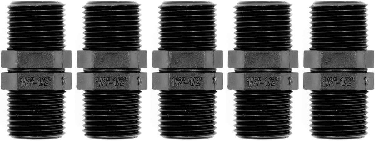 Hose Connector Fittings 1/2" - Plastic - Corrosiebestendig - Ideaal voor tuinirrigatie - SnelShoppen