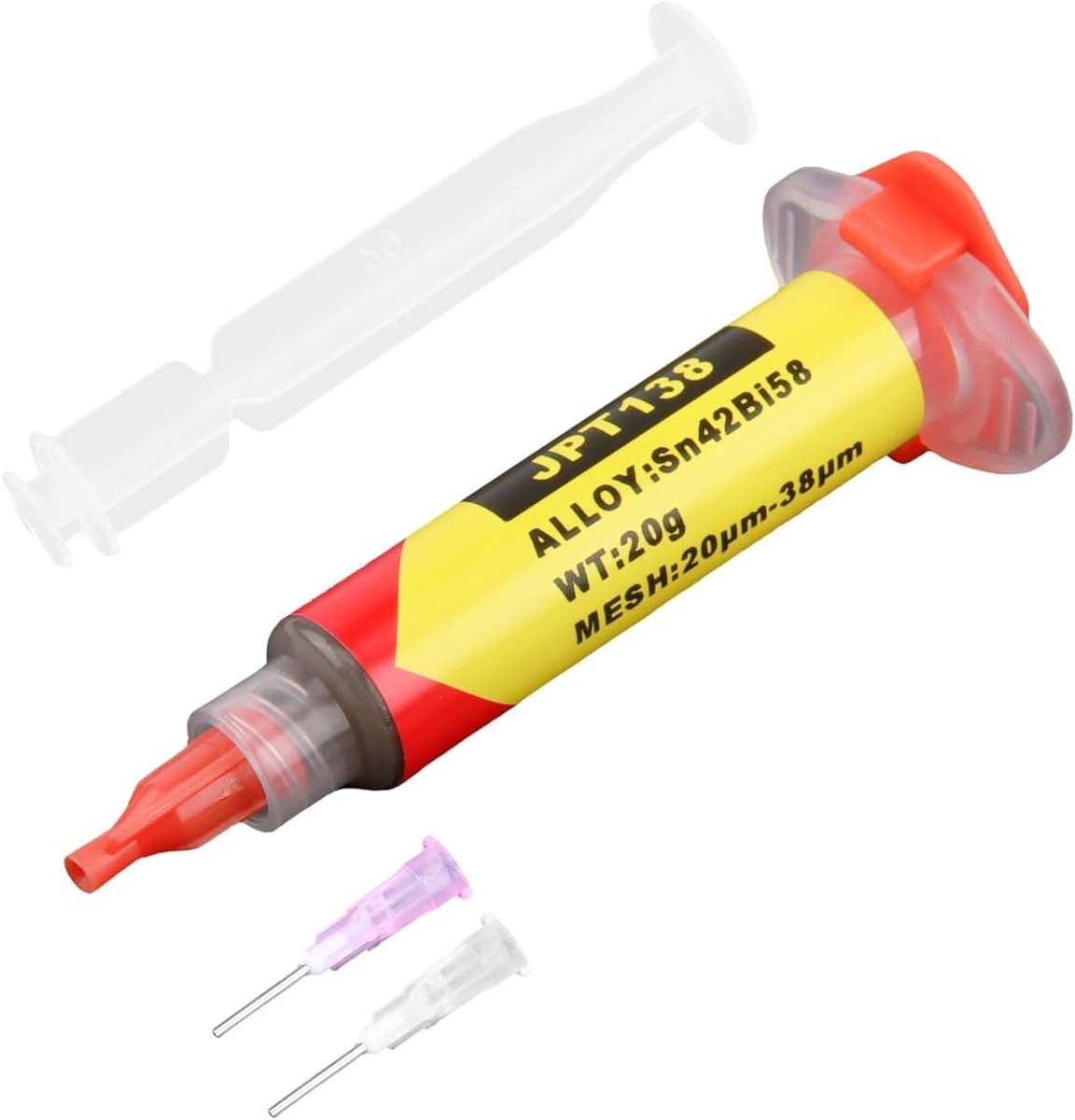 Solderpaste 20g - lage temperatuur Sn42 Bi58 - smeltpunt 138°C - geschikt voor BGA-rework - SnelShoppen