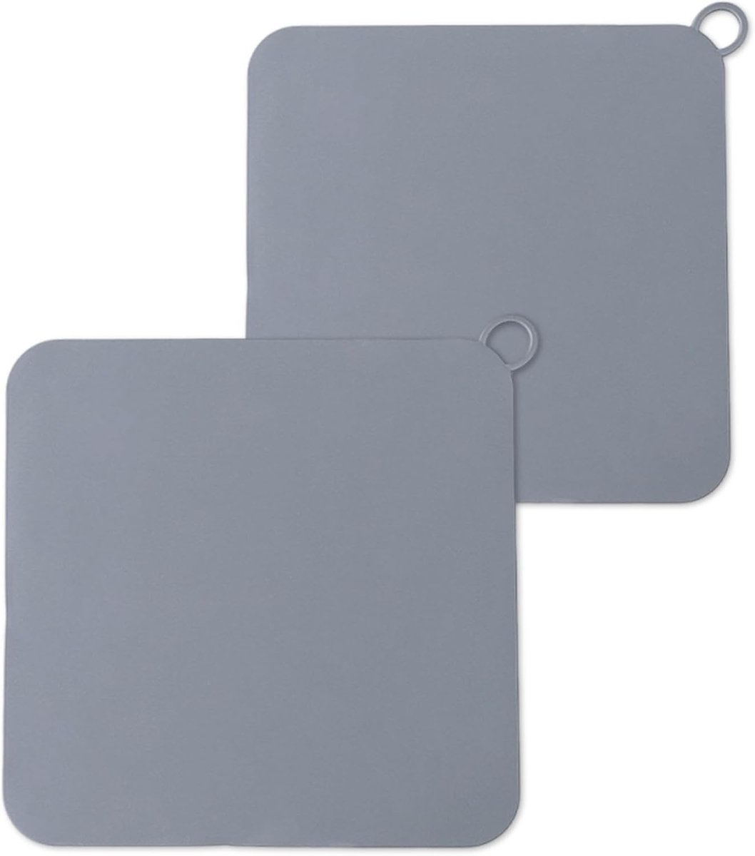 Afvoerputdeksel 20 x 20 cm - Grijs - Flexibel siliconen - Voorkomt nare geuren - ShopVlot
