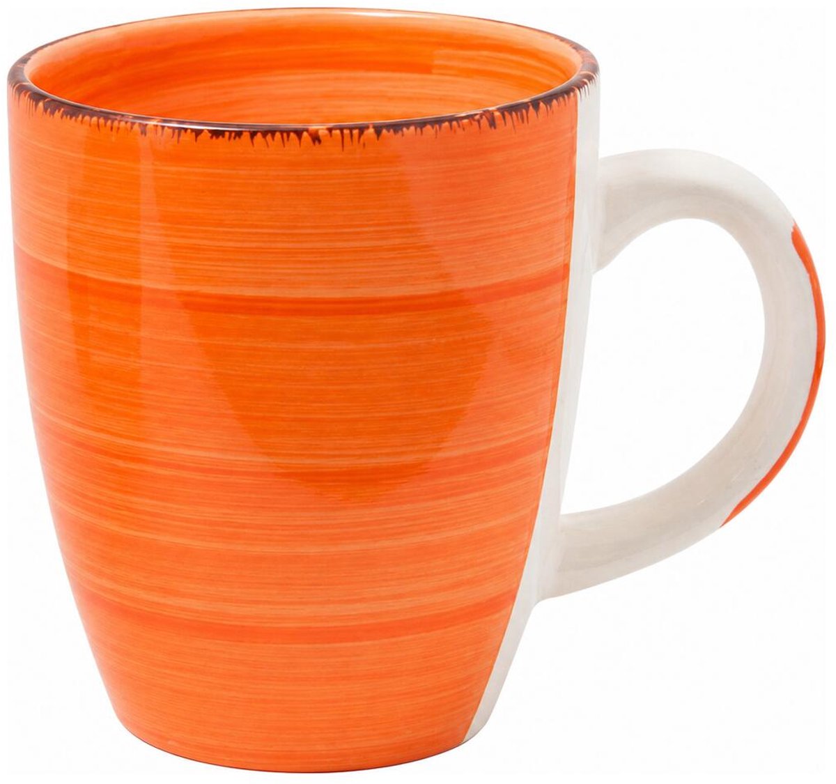 Bellatio Design Koffiemok Colourful Morning - oranje - keramiek - 340 ml - theemokken