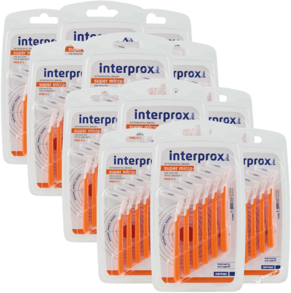 12x Interprox Plus Super Micro PHD 0.9 Oranje - 6 stuks