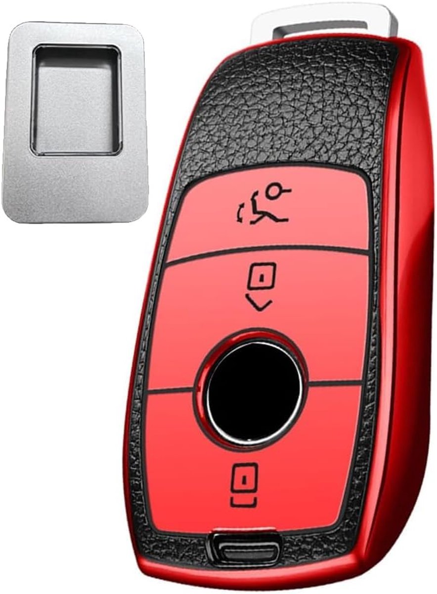 SnelShoppen - Sleutelhoes voor Auto Sleutel Bescherming Voor Mercedes Benz A C E S G Klasse GLC CLE CLA GLB GLS W177 W205 W213 W222 X167 AMG TPU Silic
