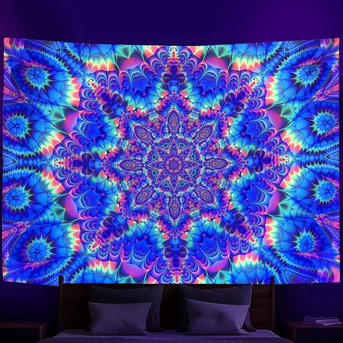Aupawdy Mandala Wall Plush Toy Mandala Walltopich Hippie Wall Towel Psychedelic Decoration Aesthetic Wallpich 200 x - ShopVlot