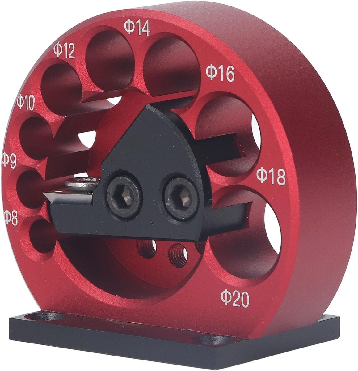SnelShoppen - 8-20mm Dowel Maker Ronde Houtplugmaker met 8 Gaten Aluminium Behuizing en Cemented Carbide Mes voor Houtbewerking en Meubelmakerij