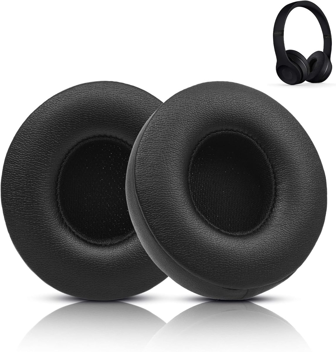 Solo 2&3 Ear Pads Replacement, Solo 3.0 Memory Foam Ear Cushion Cover Compatible with Beats Solo 2/3 Wireless on Ear - ShopVlot