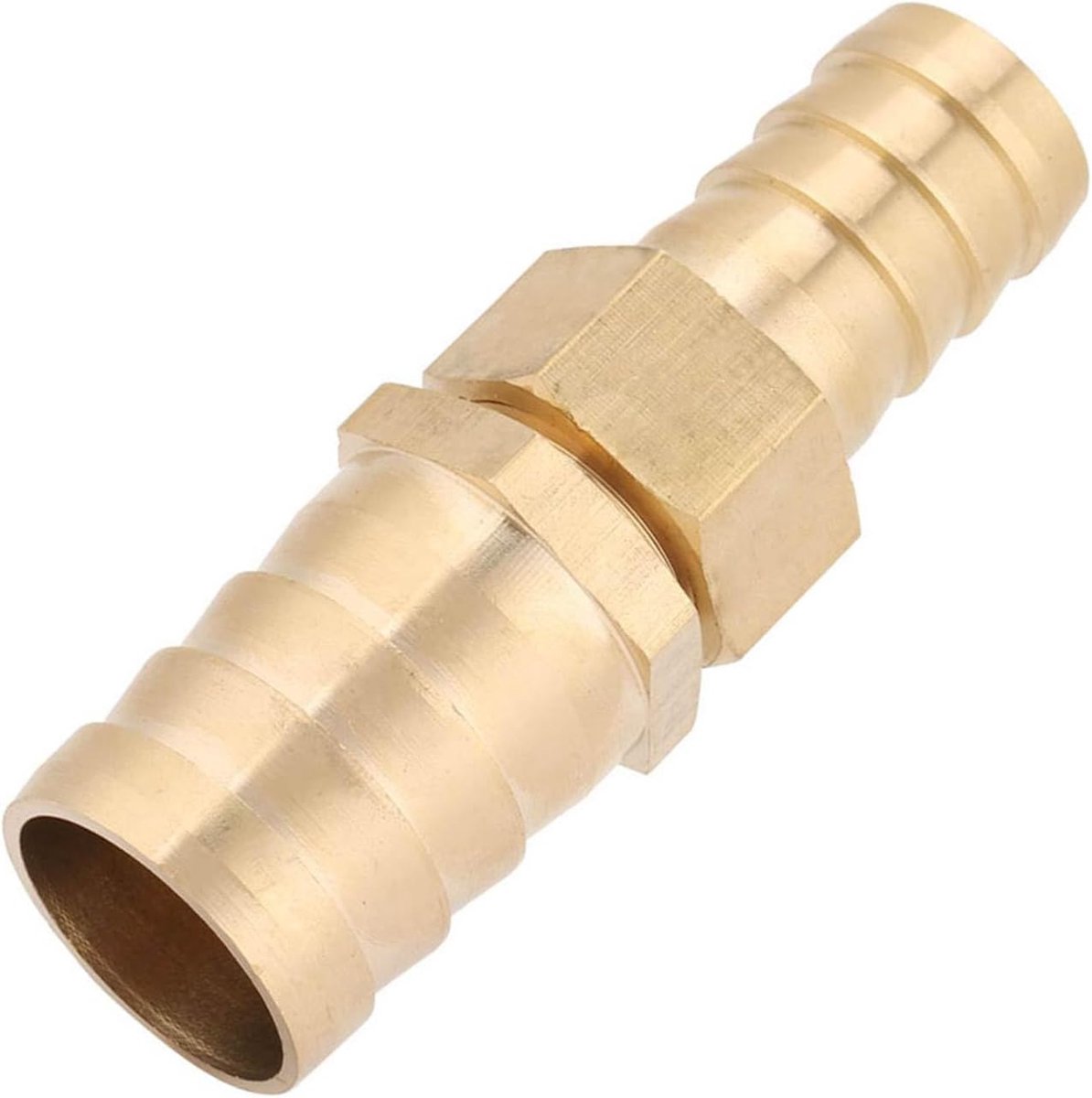 SnelShoppen - Messing Barb Reducer Pijp Verbinder Connector Adapter 19-25mm voor Chemische Industrie, Duurzaam en Corrosiebestendig