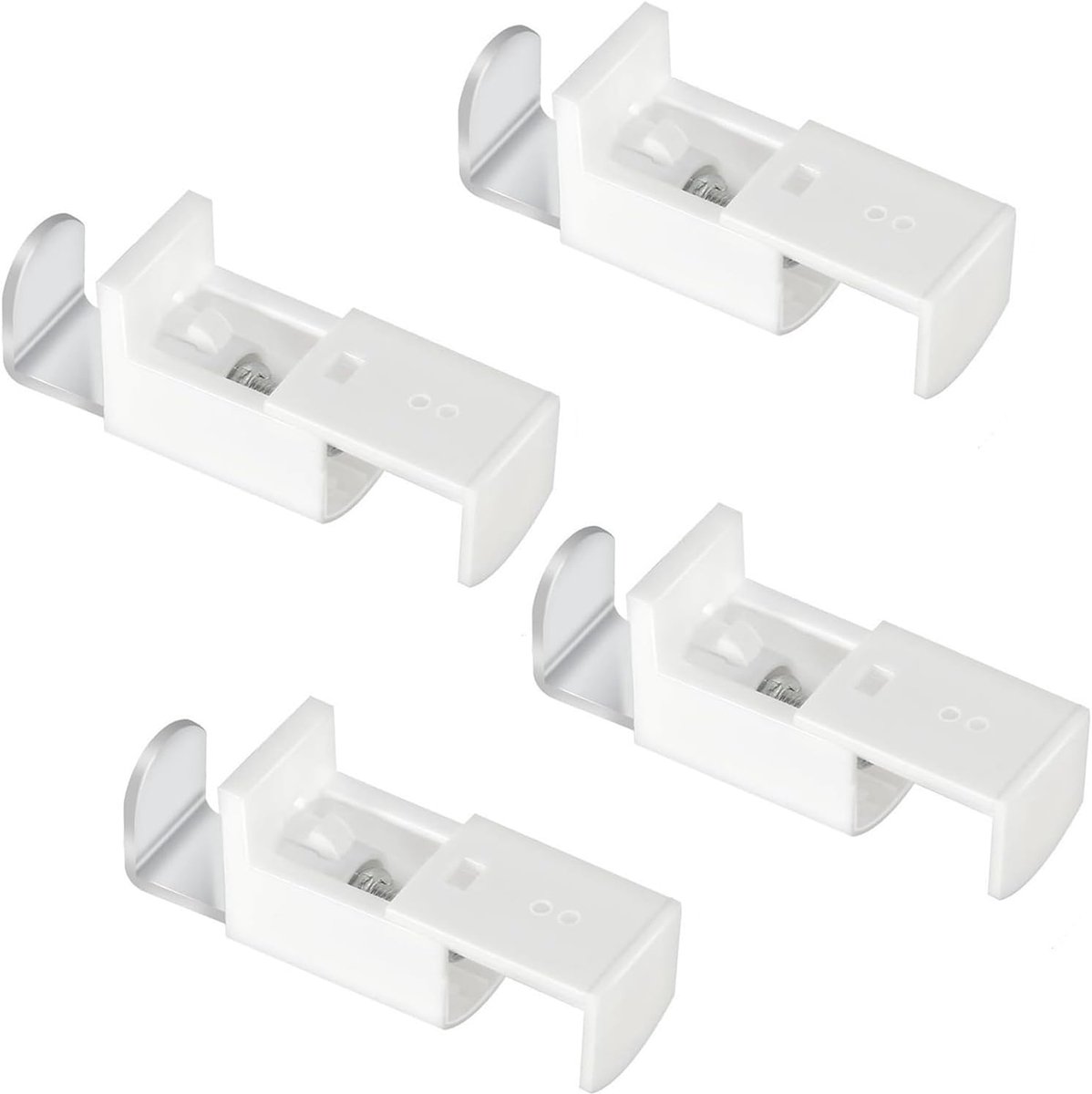 SnelShoppen - Set van 4 plisségordijnen met clips, universele bevestigingsaccessoires voor rolgordijnen, raamdecoratie, vervangingsonderdelen voor gor