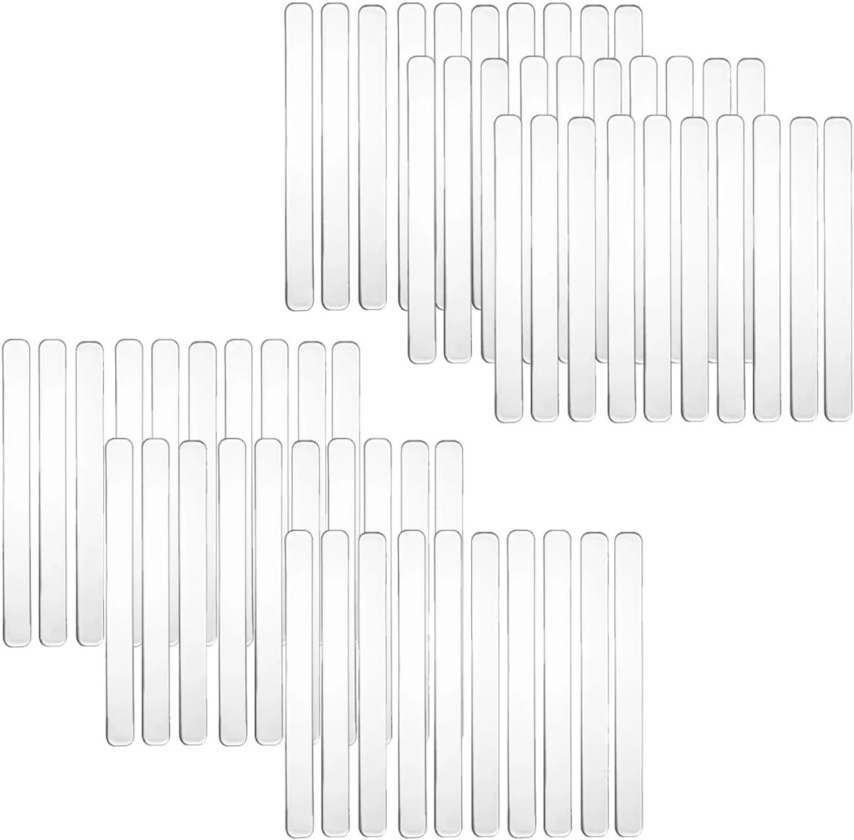SnelShoppen - 60 stuks meubelbumpers, wandbescherming, silicone buffers, geluidsdempende pads, transparante elastische meubelbeschermers, 63 mm voor d