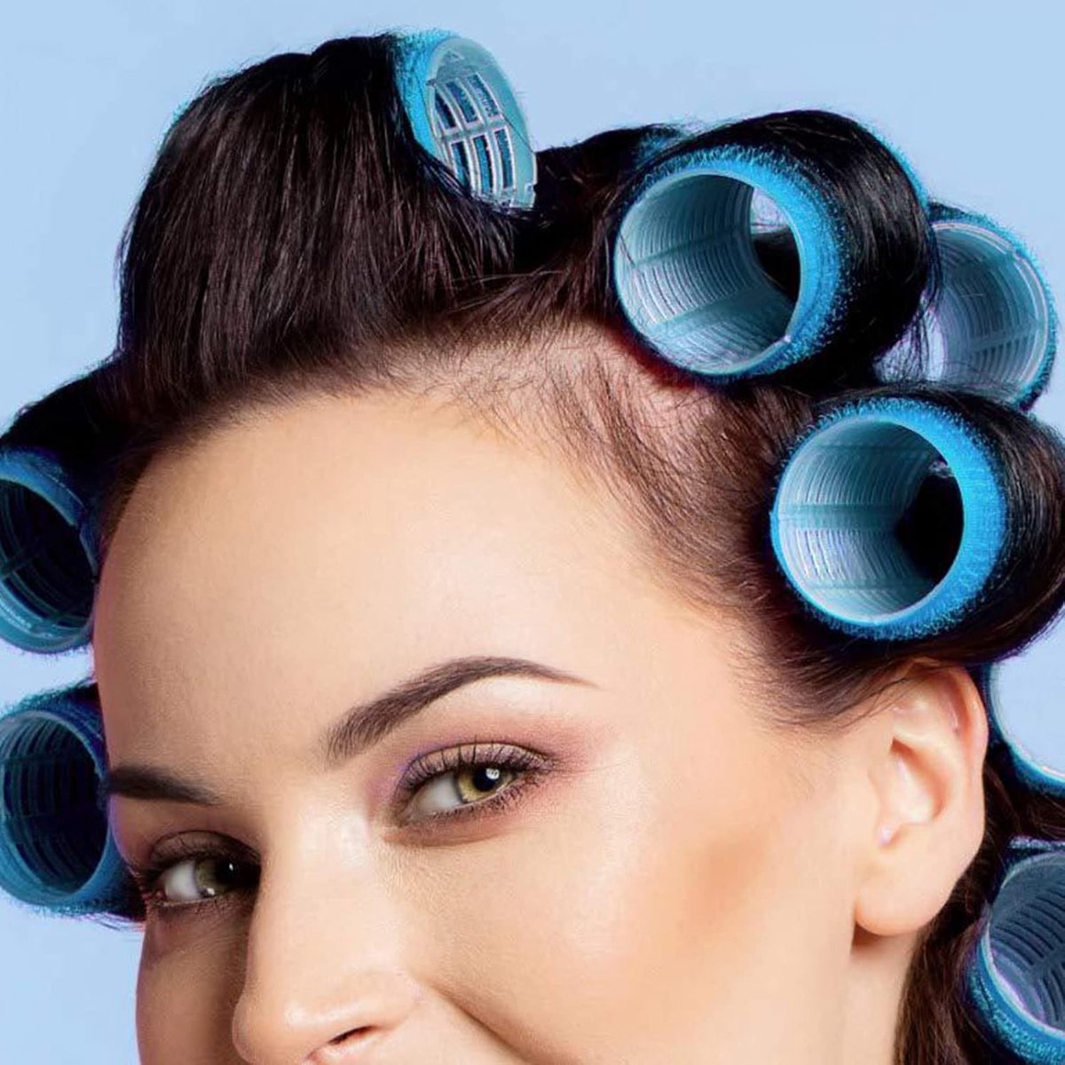 Haarrollers Zelfklevend - Krulrollers Haar - Haar Krullen - Meerdere Maten - 3 Maten - Blauw