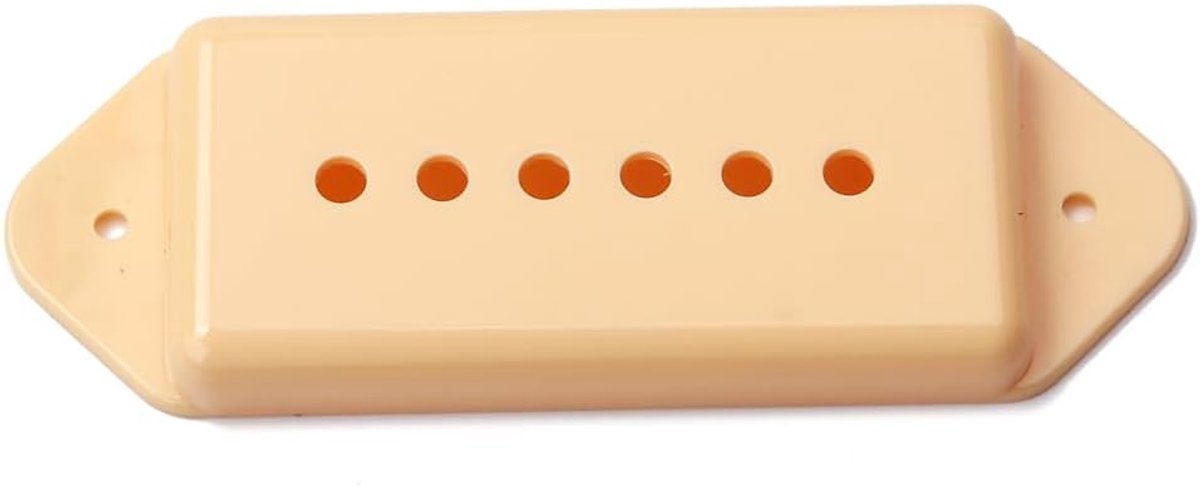 Pickupcover voor P90 gitaar - dog ear stijl - metalen constructie - beschermt pickups - ShopVlot
